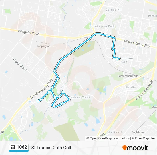 1062 Route: Schedules, Stops & Maps - St Francis Cath Coll (Updated)