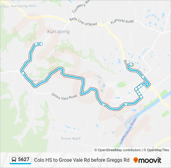 5627 Route: Schedules, Stops & Maps - Kurrajong (Updated)