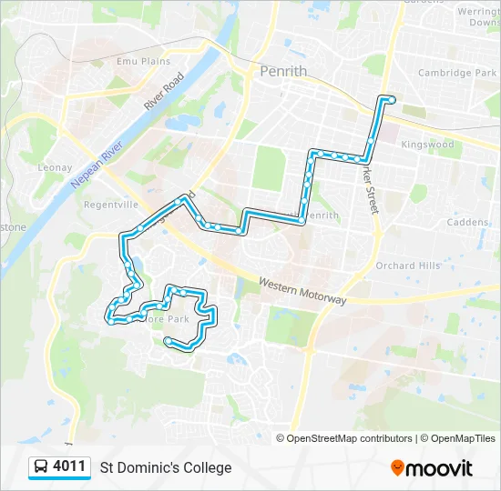4011 Route - Glenmore Park HS to St Dominic's College: Schedules, Stops ...