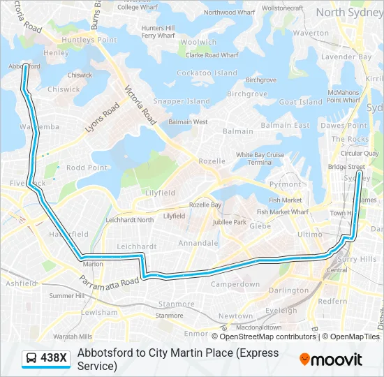 438X  Line Map
