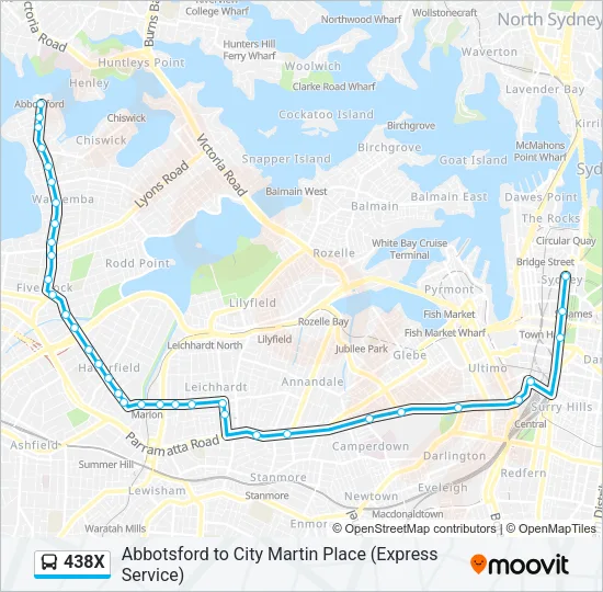 438X  Line Map