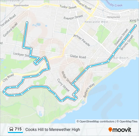 715 Bus Line Map