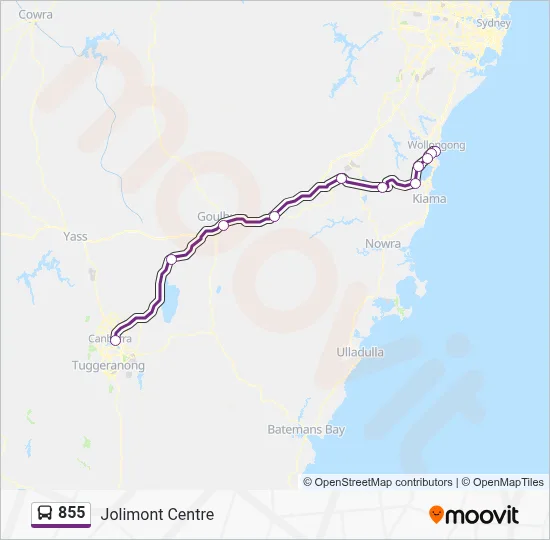 855 Route: Schedules, Stops & Maps - Jolimont Centre (Updated)