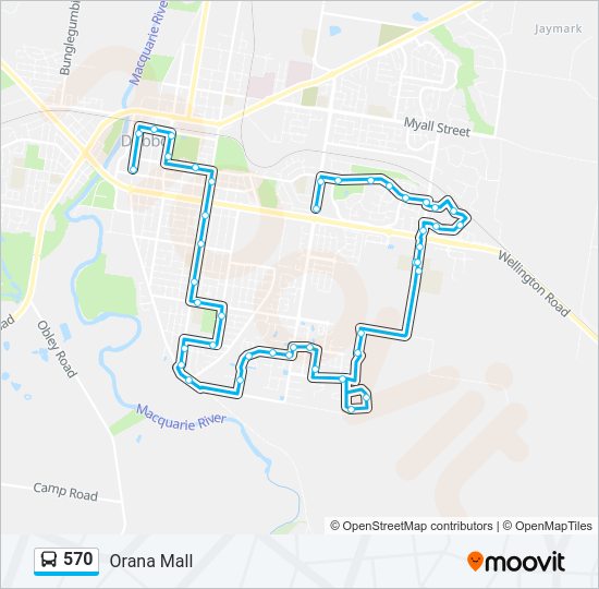 570 bus Line Map