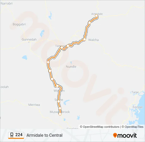 224 Train Line Map