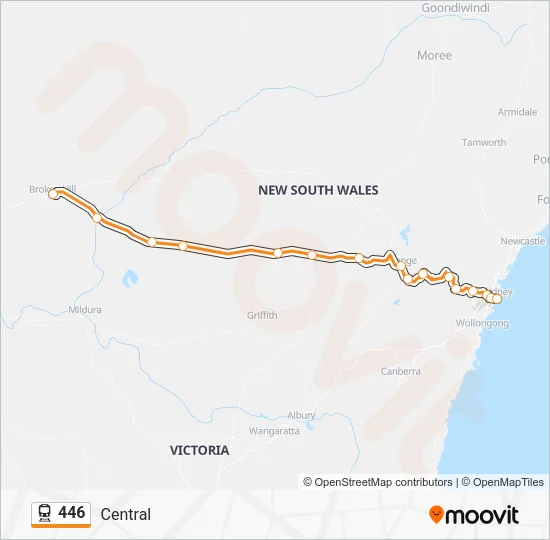 446 Train Line Map