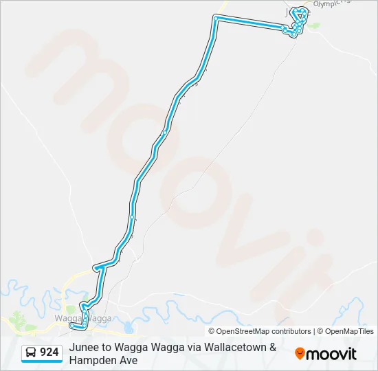 924 Bus Line Map