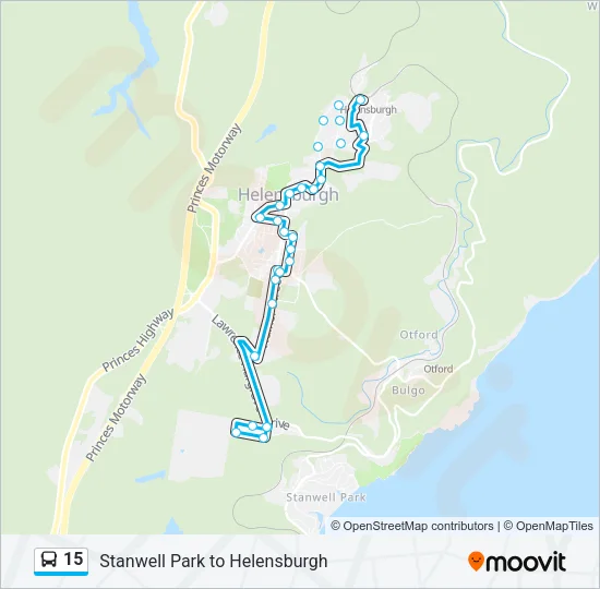 15 Bus Line Map