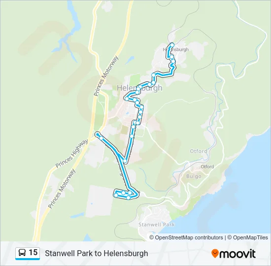 15 Bus Line Map