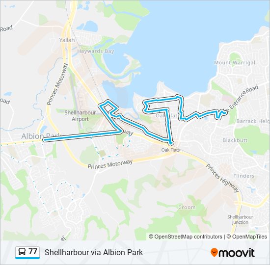 77 bus Line Map