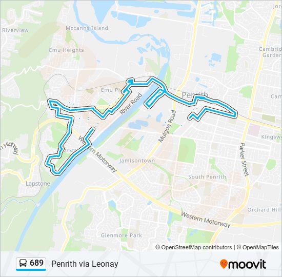 689 bus Line Map