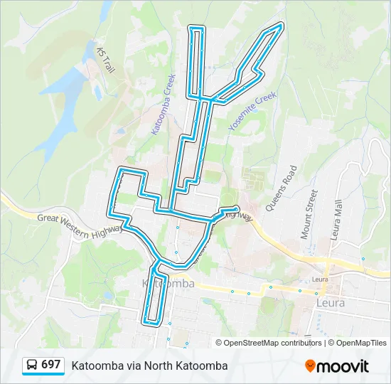 697 Bus Line Map