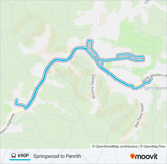 690P bus Line Map