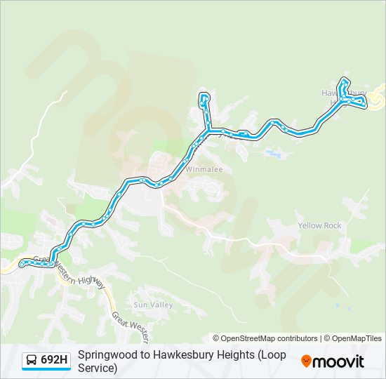 692H bus Line Map