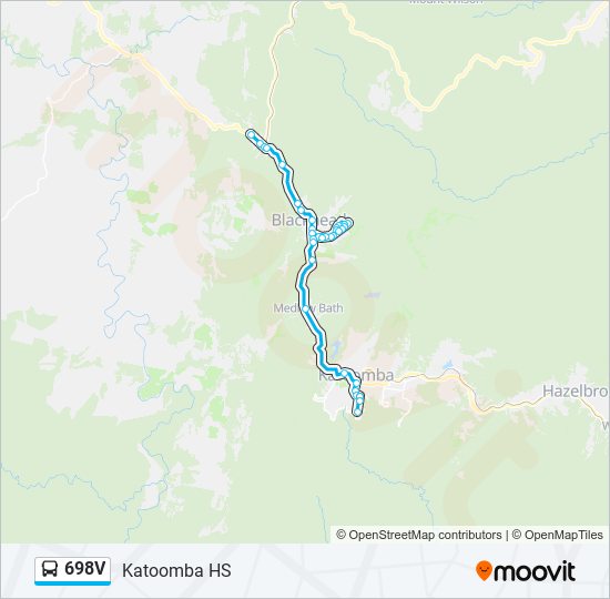 698V bus Line Map