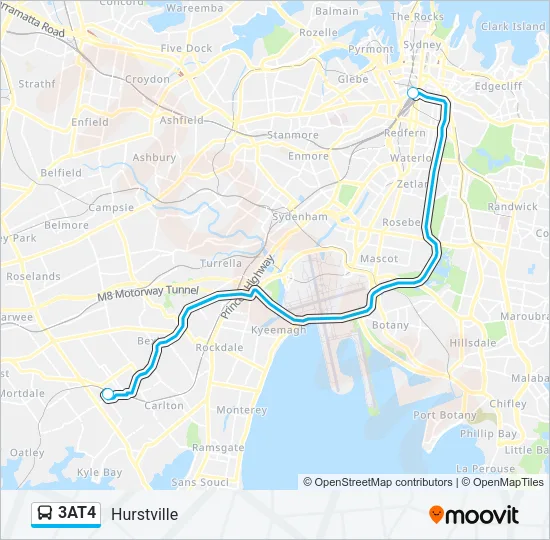 3AT4 Bus Line Map