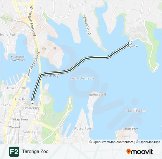 F2 Ferry Line Map