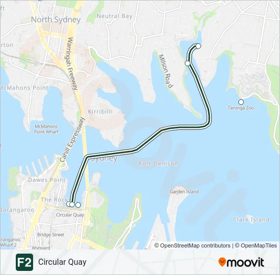 F2 Ferry Line Map
