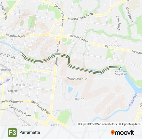 F3 Ferry Line Map