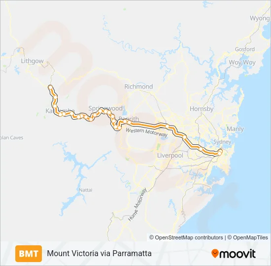 BMT Train Line Map