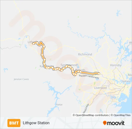 BMT Train Line Map