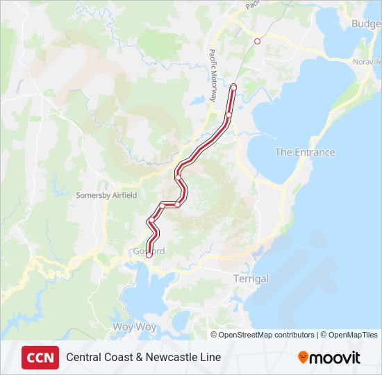 CCN Train Line Map