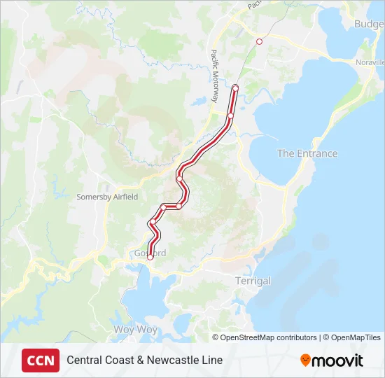CCN Train Line Map