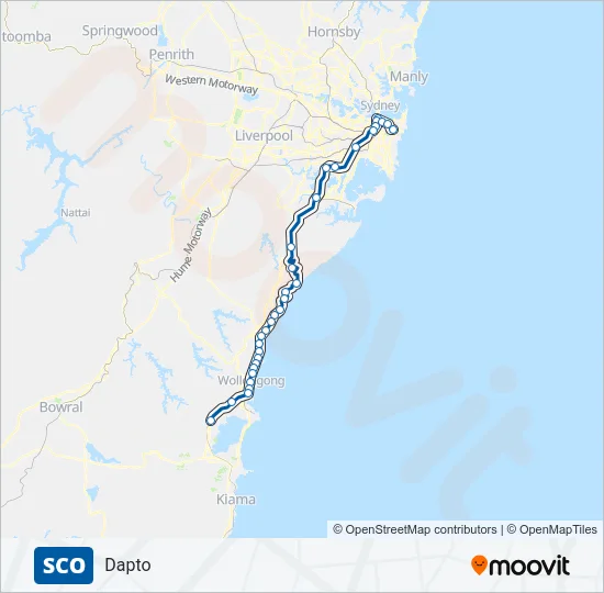 SCO Train Line Map