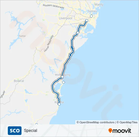 SCO Train Line Map