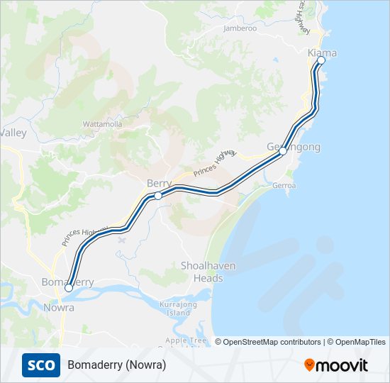 SCO train Line Map