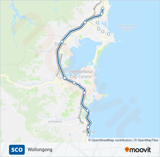 SCO Train Line Map