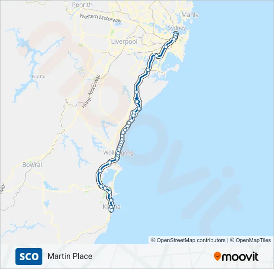 SCO Train Line Map