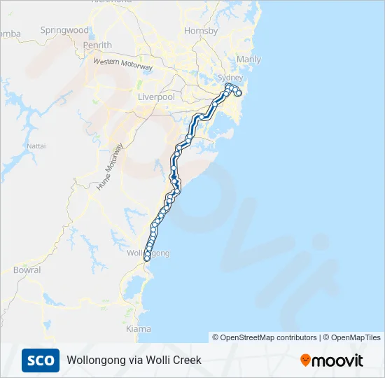 SCO Train Line Map