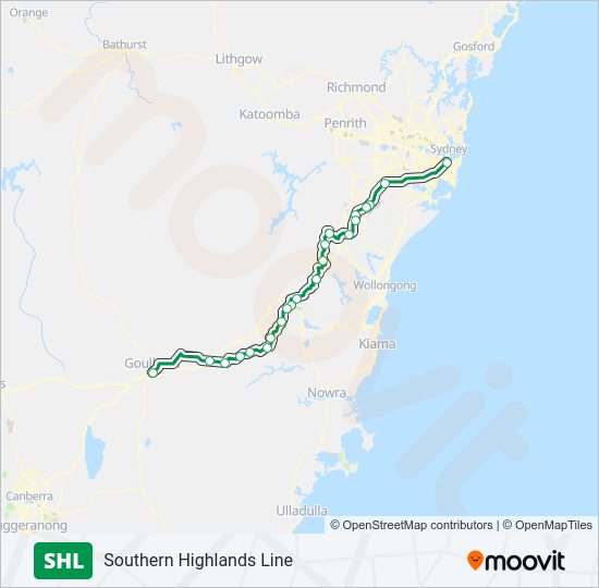 SHL train Line Map