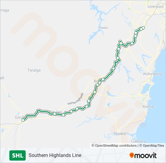 SHL train Line Map