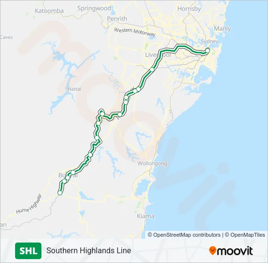SHL Train Line Map