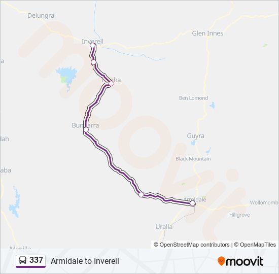 337 bus Line Map