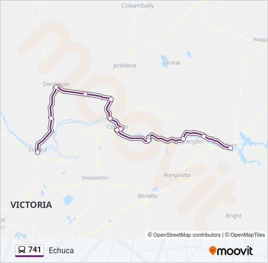 741 bus Line Map