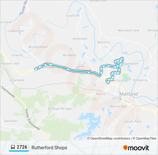 2726 Bus Line Map