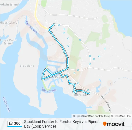 306 Bus Line Map