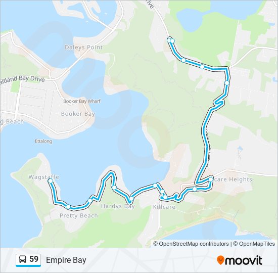 59 bus Line Map