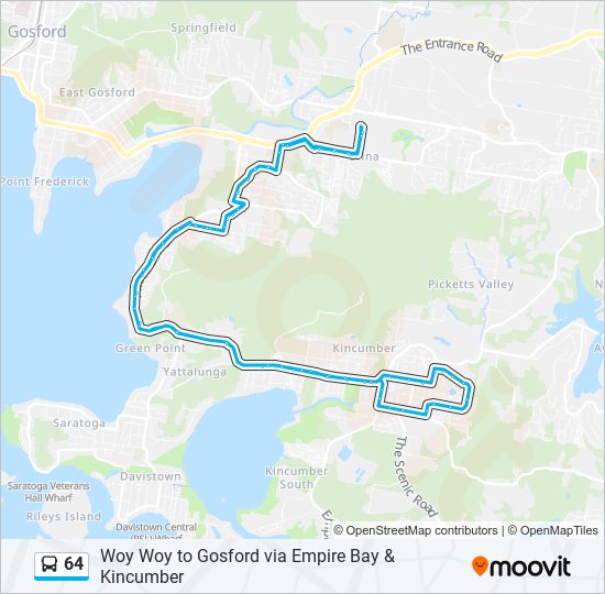 64 bus Line Map