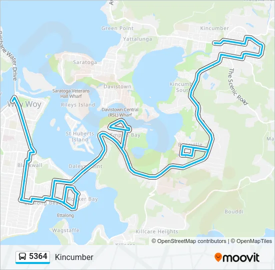 5364 Bus Line Map