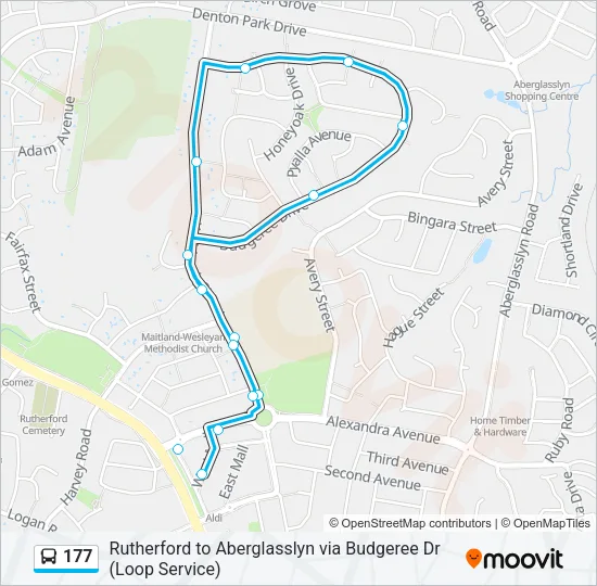 177 Bus Line Map