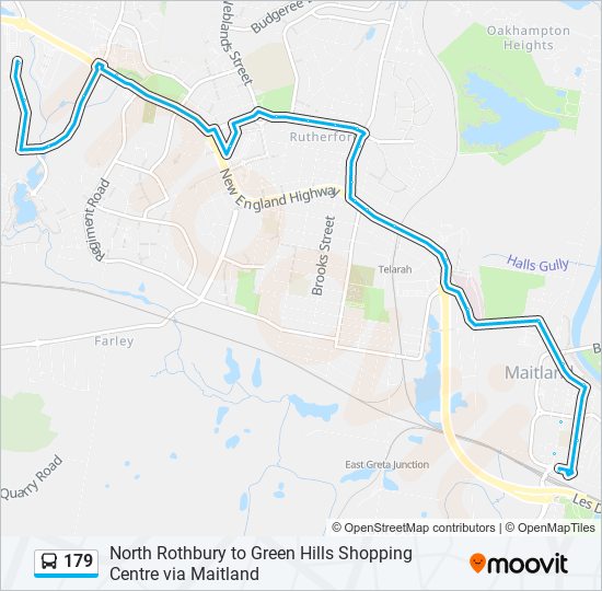 179 bus Line Map