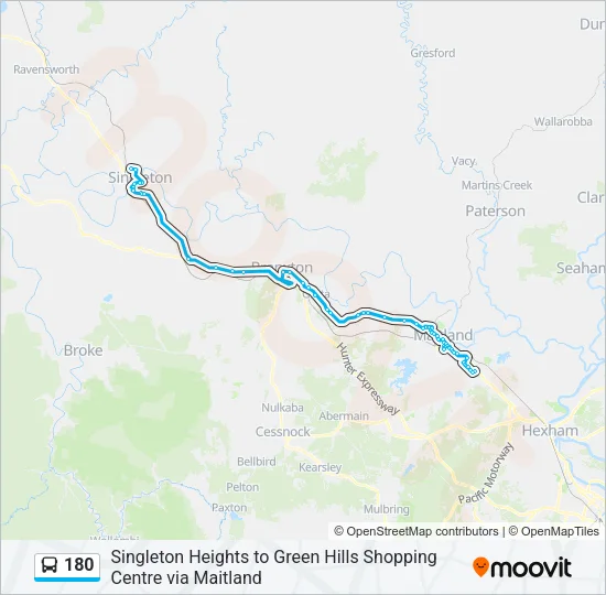180 Bus Line Map