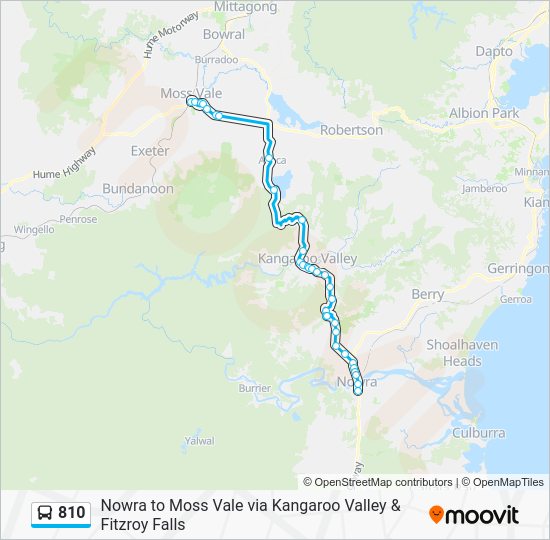 810 Route Schedules, Stops & Maps Moss Vale (Updated)