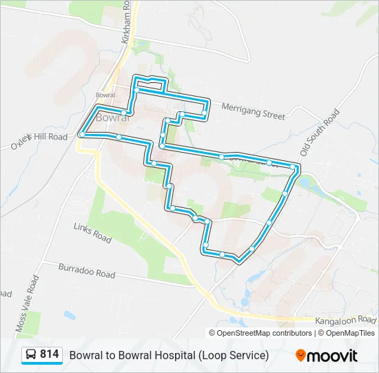814 Bus Line Map