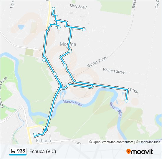 938 bus Line Map