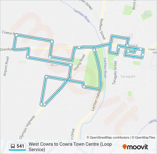 541 Bus Line Map